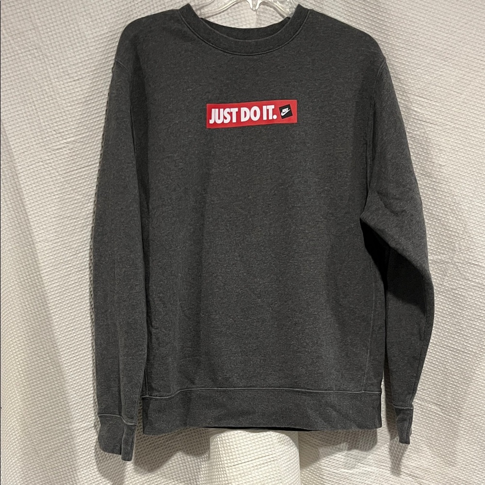 Nike Men's Dark Gray Crewneck Sweater